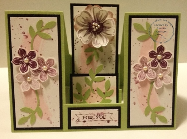 Petite Petals Double Sided Step Card Celery