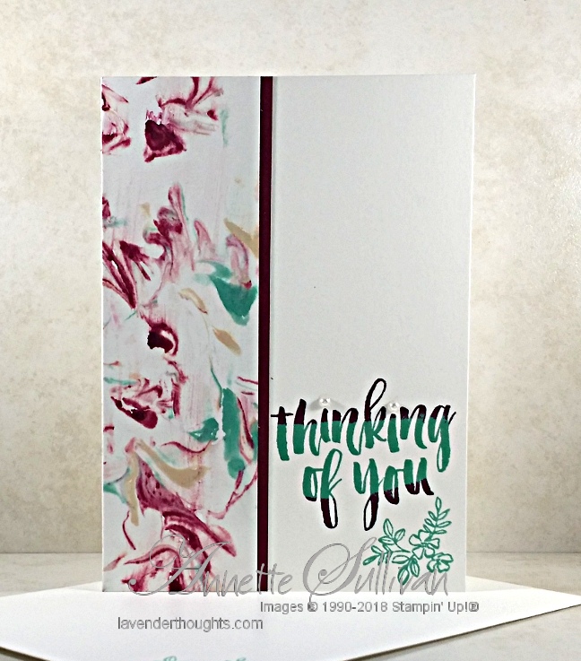 Clean and Simple Card with a Shaving Cream Background